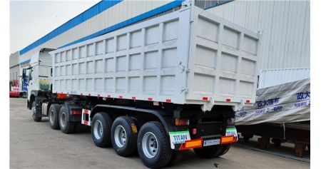 Tri Axle 35CBM Tipper Trailer is ready to shiped to Namibia