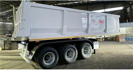 U Shape 30CBM Dump Semi Trailer will export to Congo