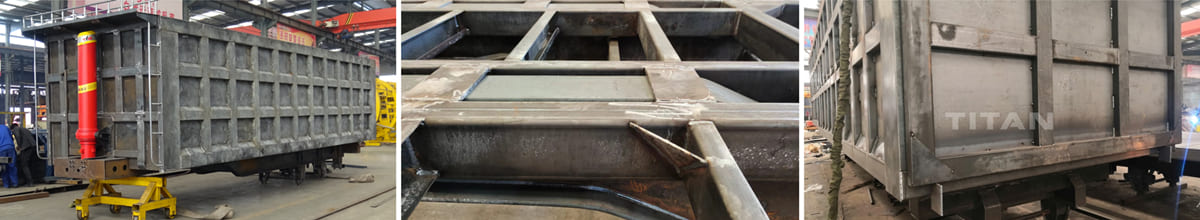 Rock Semi End Dump Trailer Capacity for Sale In Dominica