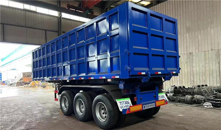 Tri Axle 30CBM Dump Semi Trailer for Sale In Dominican