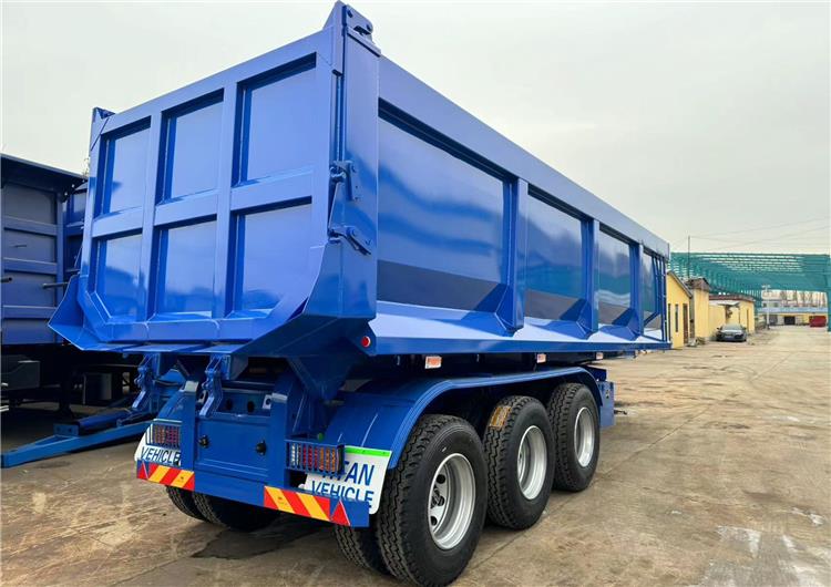 Tri Axle 60 Ton Tipper Semi Trailer for Sale In Ghana