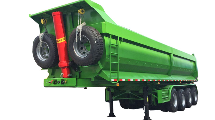 Rock Rear Dump Semi Trailer for Sale In Guyana