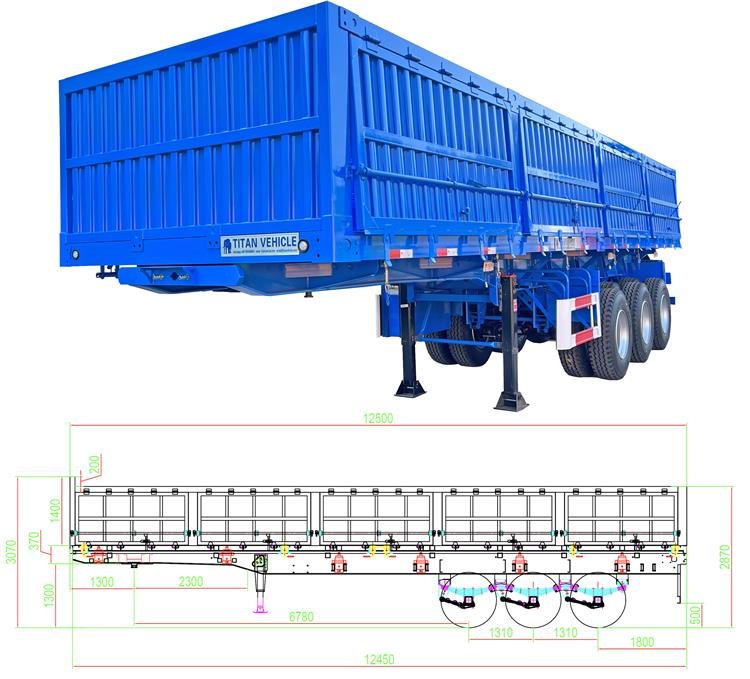 34 Ton Side Dump Trailer for Sale In Trinidad and Tobago