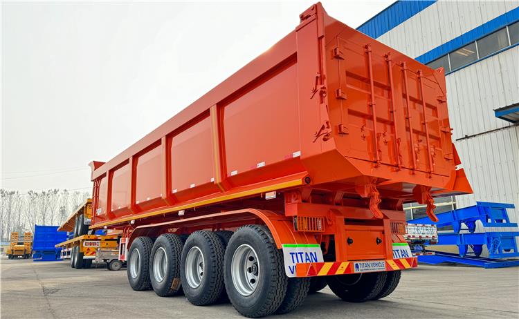 4 Axle 35 CBM Heavy Duty Dump Semi Trailer for Sale In Namibia