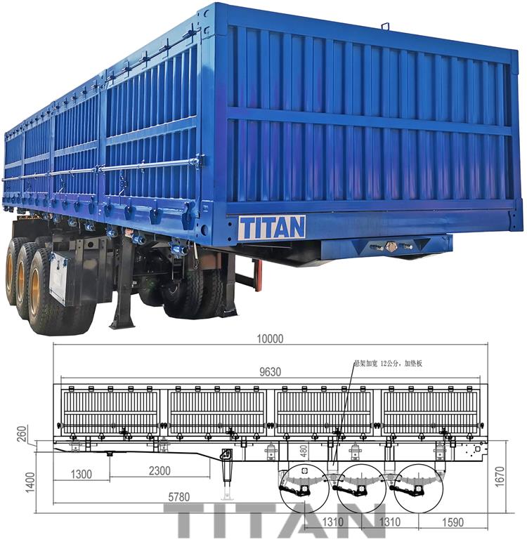 2025 New 34 Ton Side Tipper Semi Trailer Price for Sale In Zimbabwe