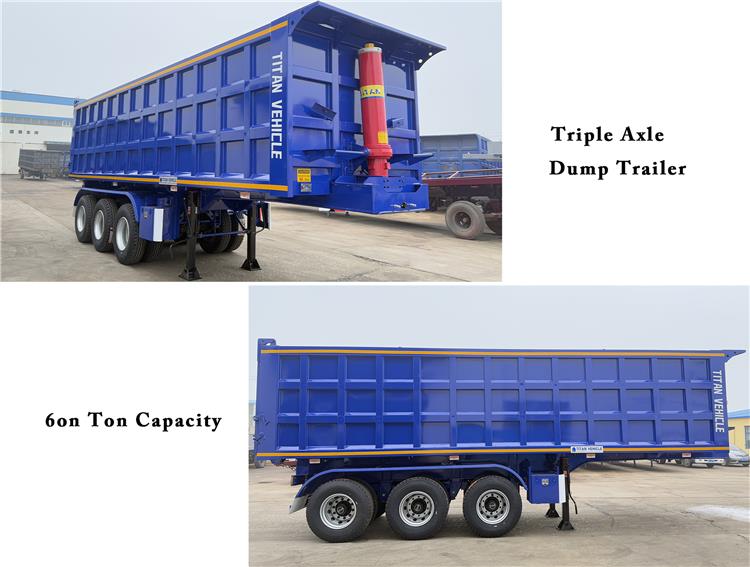 Dump Truck Trailer In Guyana - Triple Axle Dump Trailer Prices In Guyana