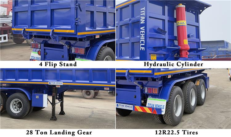 Dump Truck Trailer In Guyana - Triple Axle Dump Trailer Prices In Guyana