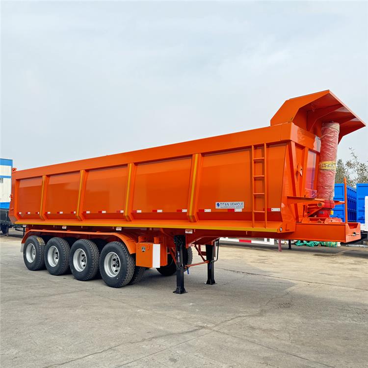 4 Axle 35 CBM Dump Semi Trailer
