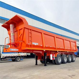4 Axle 35 CBM Dump Semi Trailer